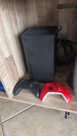 Xbox series x with 2 controllers