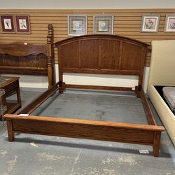King Size Wood Bed Frame (in Store) 