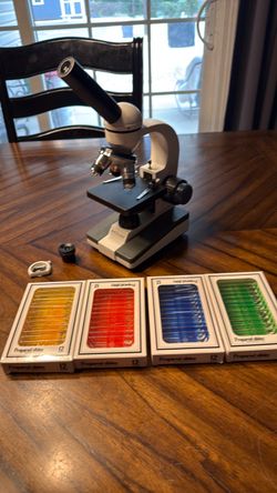 Microscope and slides