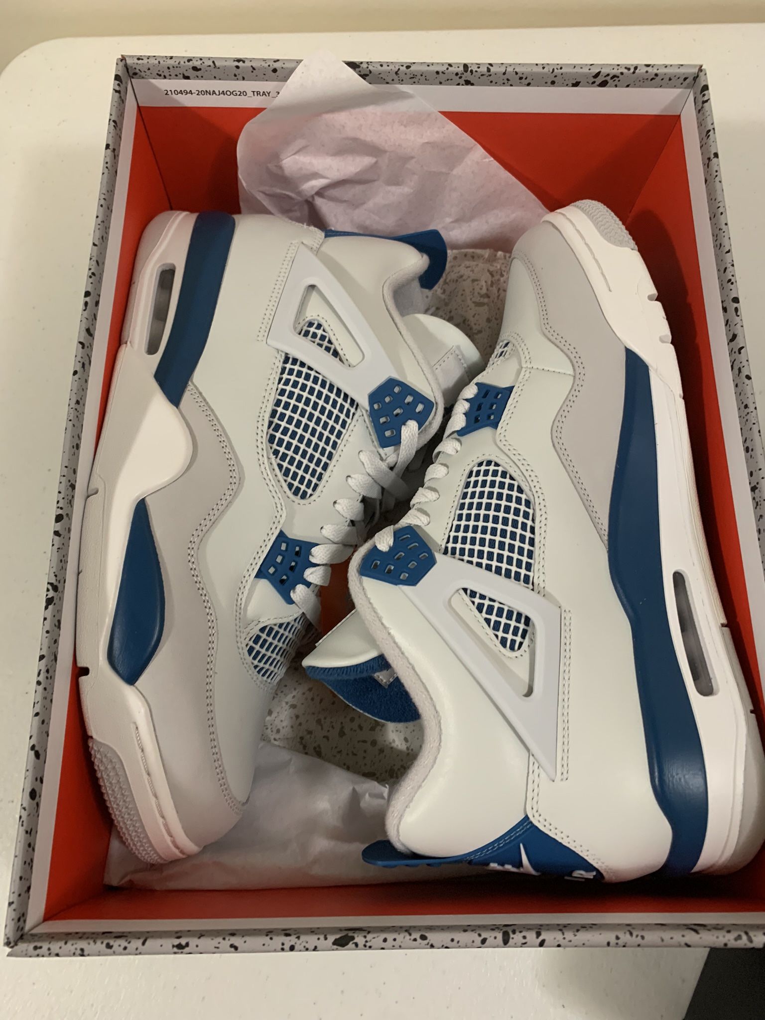 DS Air Jordan 4 Military Blues Size 12