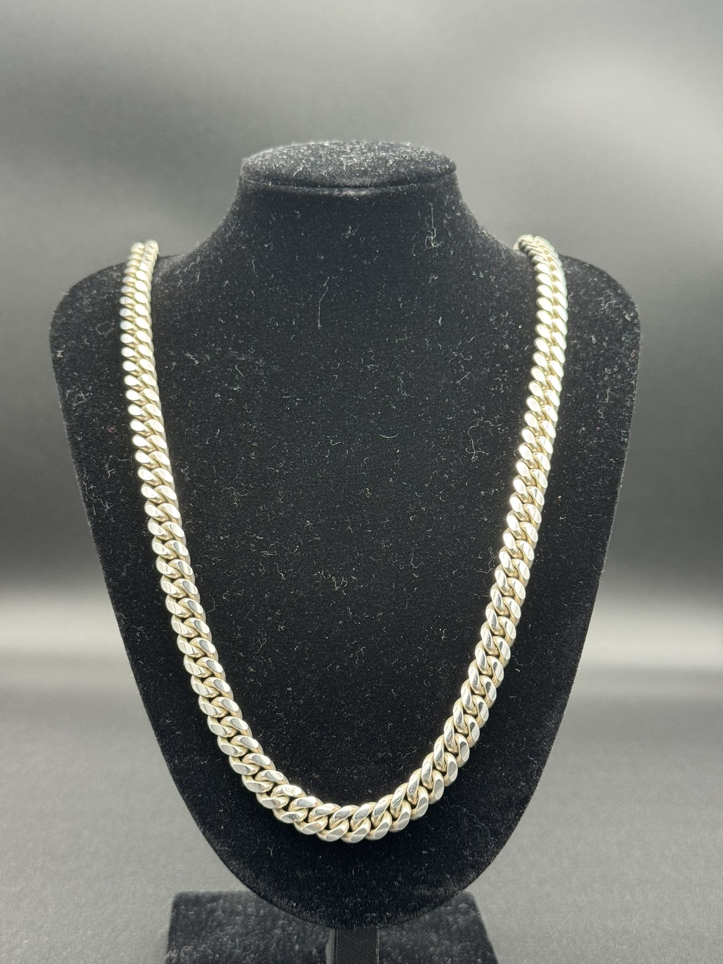 Heavy Sterling Silver Curb Chain- 24”- 925 Solid Silver- $299
