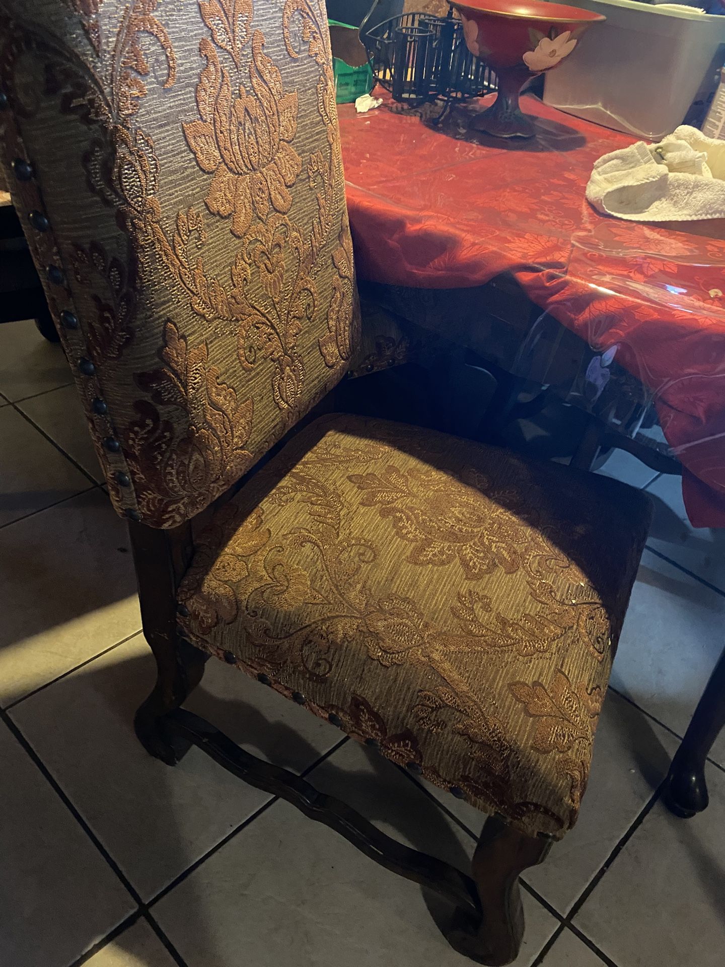 6 Dining Chairs And Table 