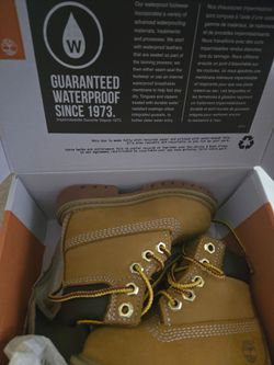 Wheat Timberland 6IN LACE WATERPROOF  Toddler size 4