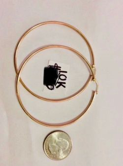 10K Gold Hoop For Wedding