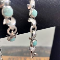 Silver Double Wrap Bracelet 