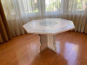 Table - Marble With Semi- Precious Stones 