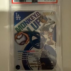 Monkey D Luffy LA Dodgers PSA 10