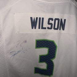 Signed Seattle Seahawks Wilson Jersey Xl Nike