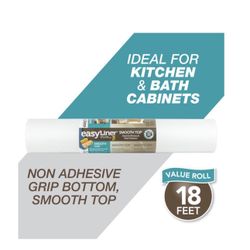 EasyLiner 20" × 18' White Smooth Top Shelf Liner