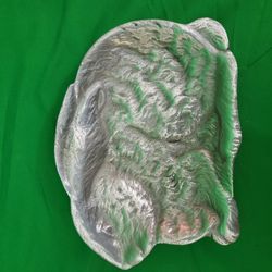 PEWTER BUNNY DISH