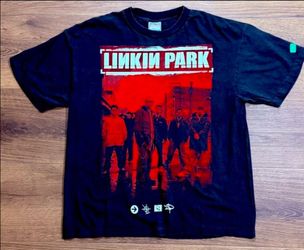 Vintage Linkin Park Hybrid Theory Tracklist Band T Shirt XL All Sport USA #15A