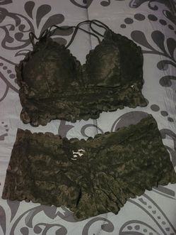 Black XL Bra and Panty Set