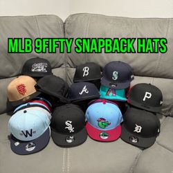MLB New Era  Astros, Braves, Giants , Padres , A’s , Brewers, Yankees Many More Teams  9fifty SnapBack Hats 