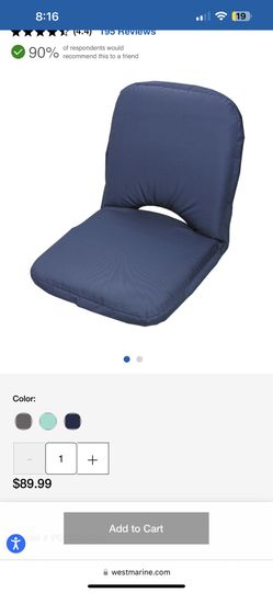 West Marine -Low Back Folding Seat