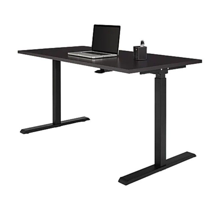 Realspace Magellan Pneumatic HeightAdjustable Standing Desk, 60"W