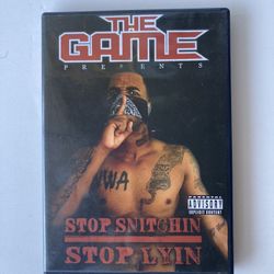 The Game Stop Snitchin Stop Lyin DVD G Unot Complete With Insert