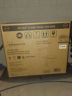Seasons 1.28 GPF ADA Elongated All-In-One Toilet White