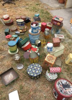Vintage tin cans