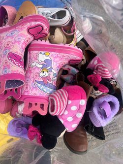 Bag full of girl shoes