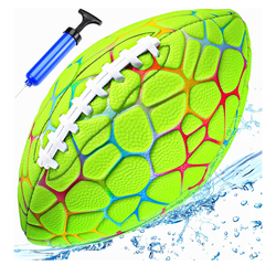 Size 6 Pool Beach Water Football - Strong Grip Waterproof Football for All-Weather Play Pool Toys Beach Games Outdoor Sports Lake Toy Christmas Birthd