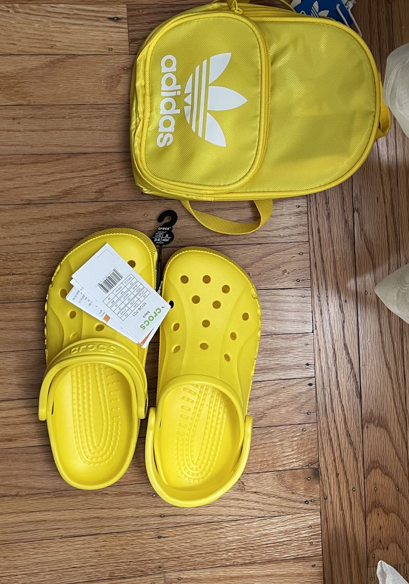 $45.00 New Crocs and Adidas Backpack.
