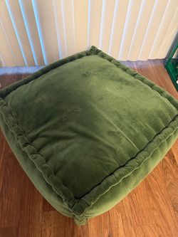 Evelyn Velvet Bean Bag Ottoman