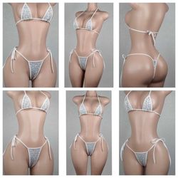 Custom Designed Exotic Bikini SET With Rhinestones