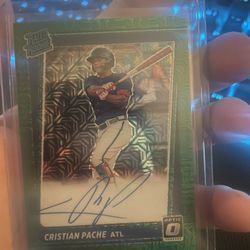 Cristian Pache Signature Rated Rookie Card Atlanta Braves