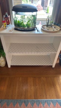White shelf
