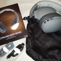 Skullcandy Crusher Evo Wireless Over-Ear Bluetooth Headphones, Never Used