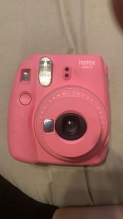 Instax mini 9 pink with glittery case