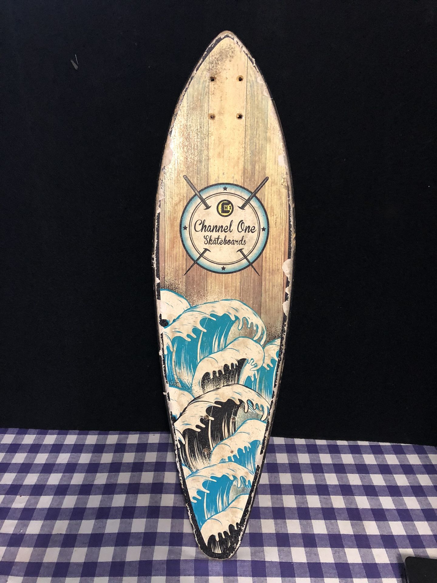 Vintage Channel One Skateboard Deck