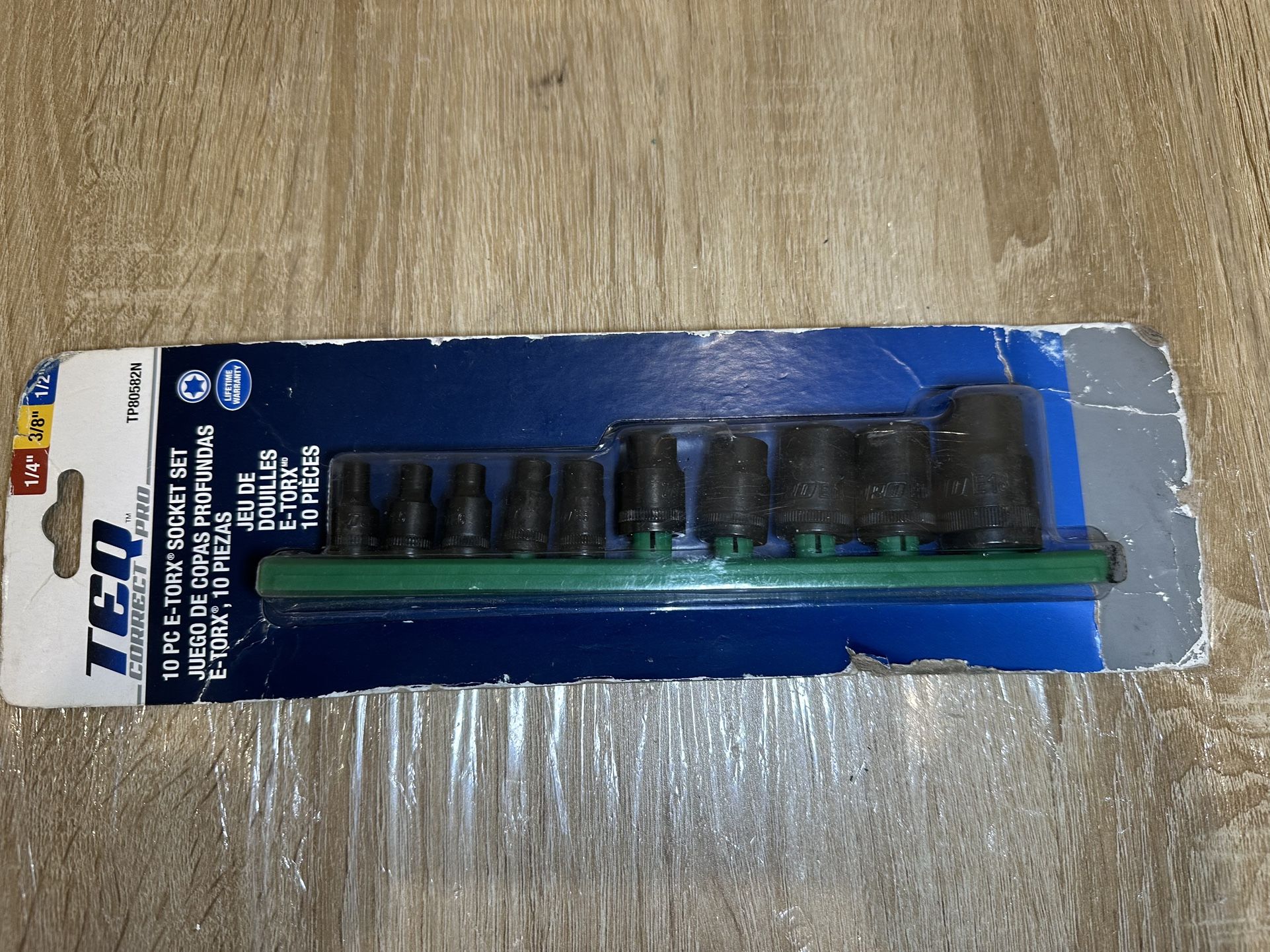 TEQ Correct Pro 10 Pc E-Torx Socket Set