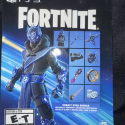Fortnite Cobalt Star Bundle PS5 Skin Etc 1,000 V-Bucks