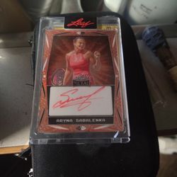 Leaf Metal Signed Aryna Sabalenka 