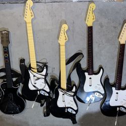 GUITAR HERO / ROCK BAND VIDEO GAME CONTROLLERS PLAYSTATION PS2 PS3 PS4 PS5 NINTENDO WII XBOX 360 ONE
