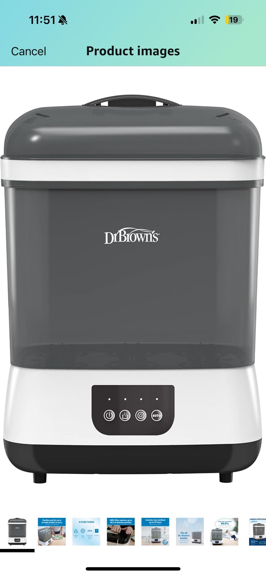 Dr. Brown's All-in-One Sterilizer and Dryer For Baby Bottles
