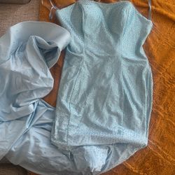 Blue prom dress 