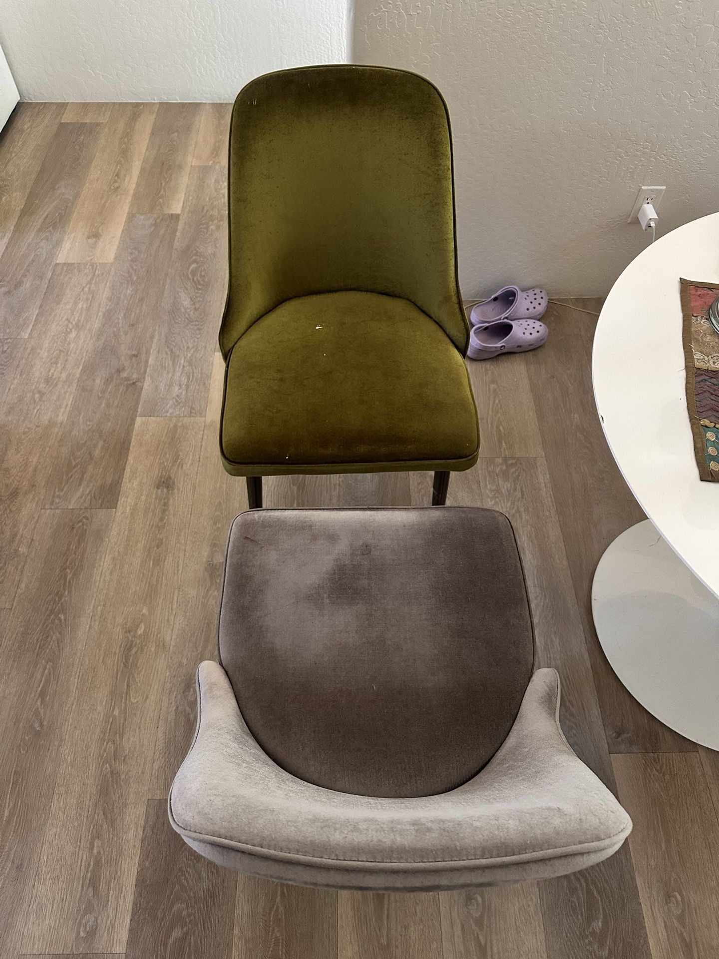 Suede Dining Chairs