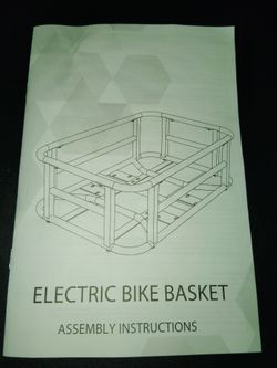 Brand new large e-bike basket