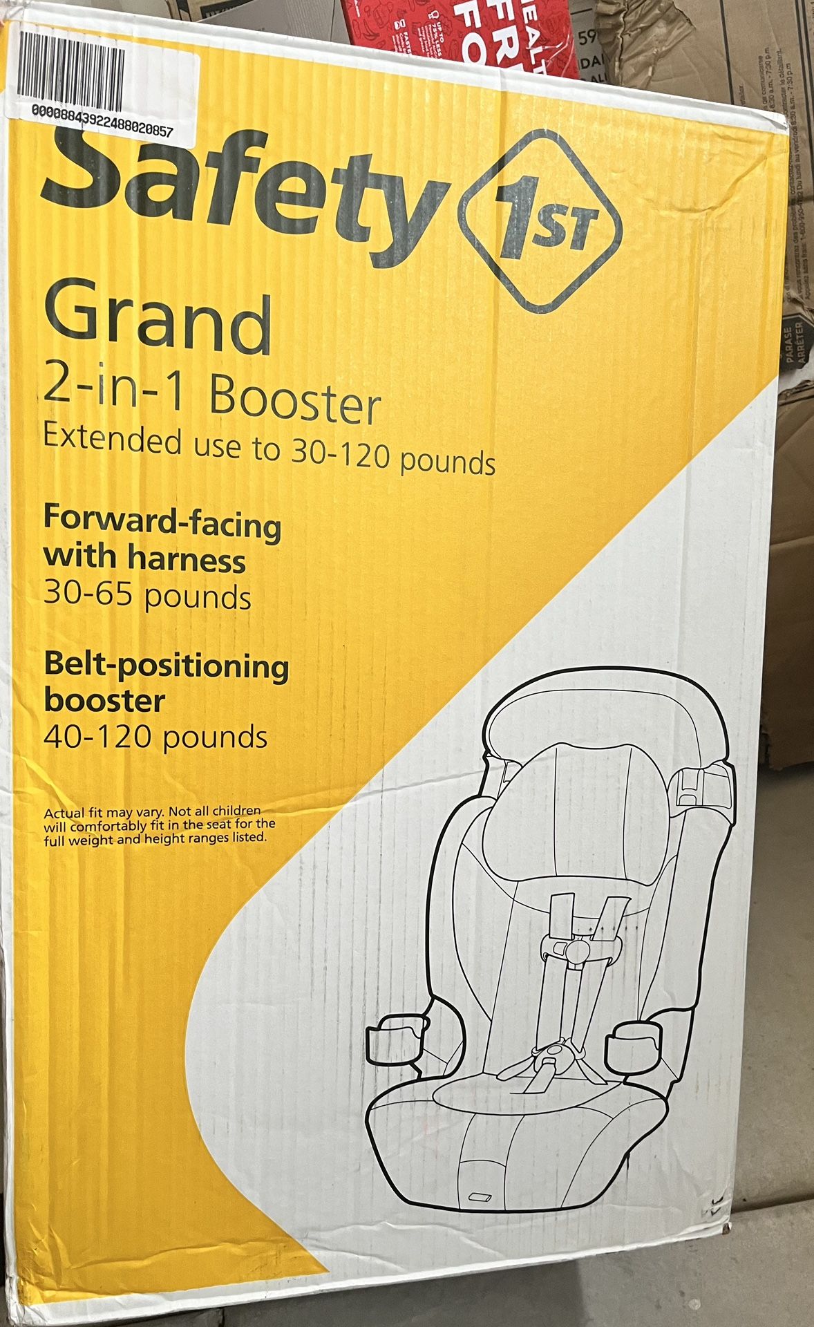 Brand New In Box 2-in-1 Booster/car Seat! 