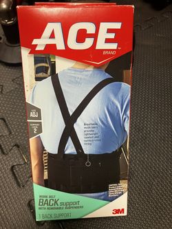Ace Work Belt Back Support Zip 32825