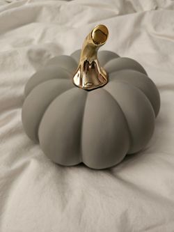 Gray/Gold Pumpkin