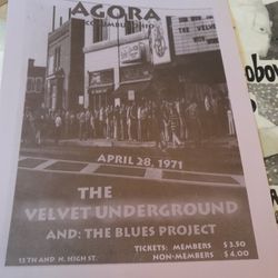 Velvet Underground Handbill 72