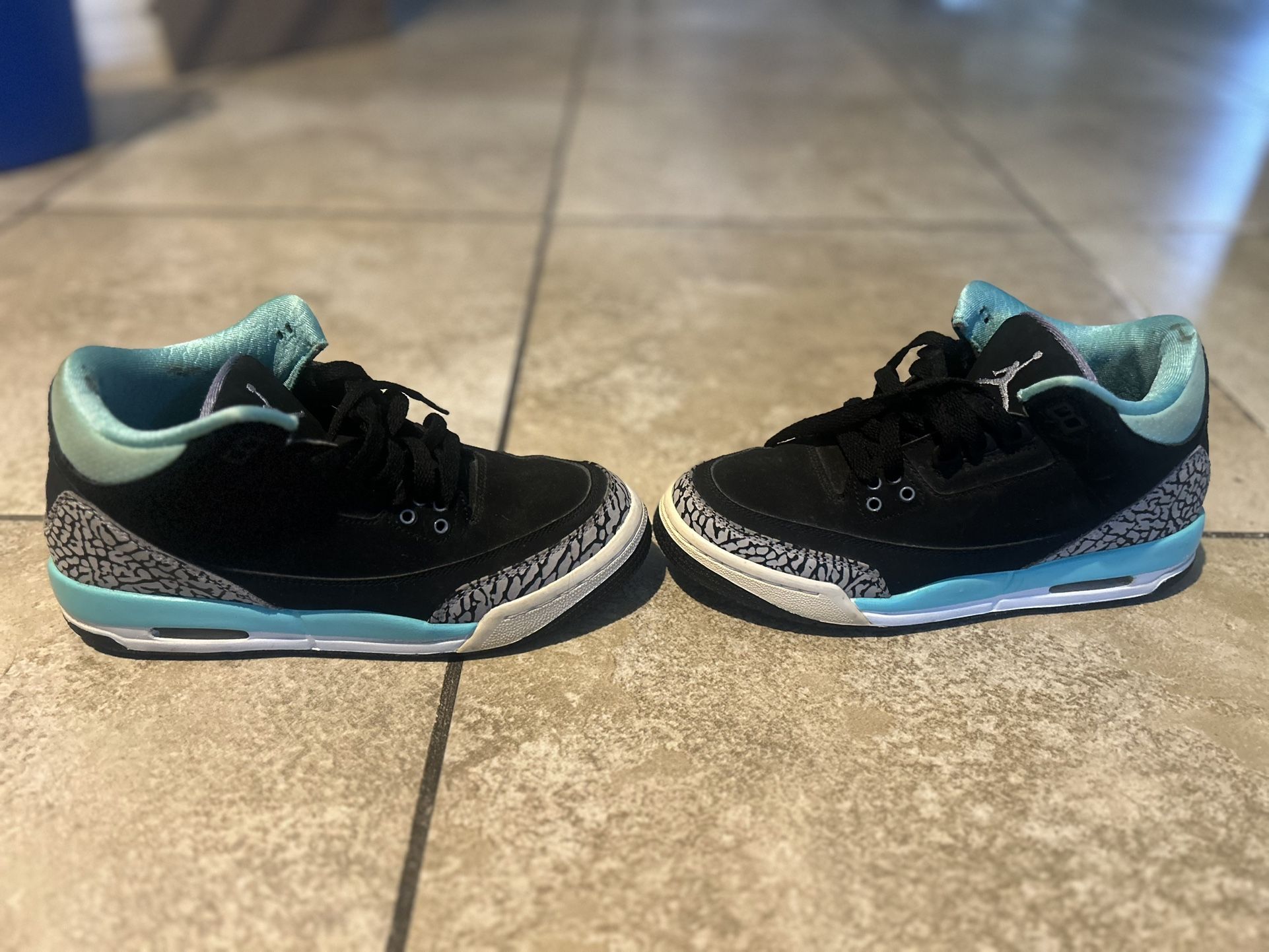 Nike Air Jordan 3 III Retro GG “Black Mint” 2014 Size 5.5