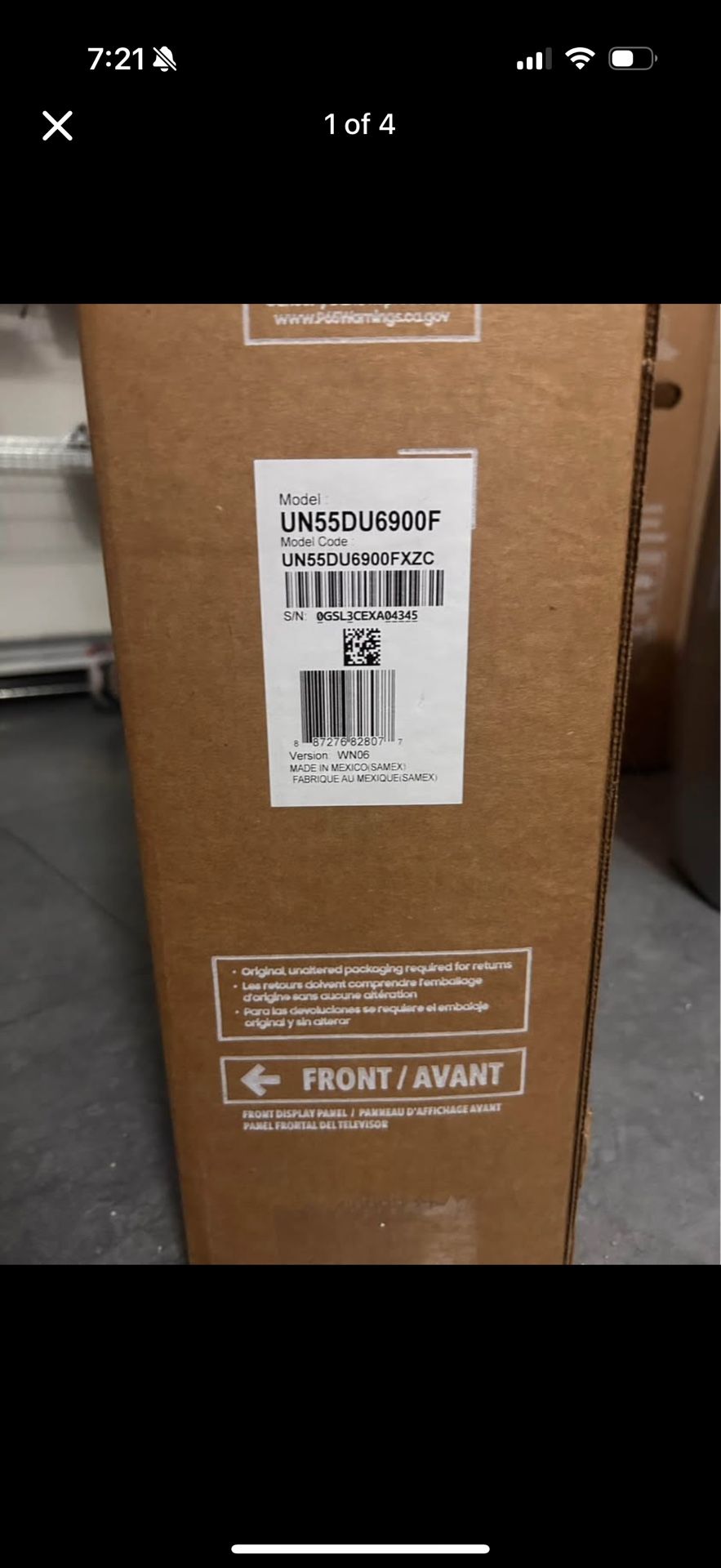 Samsung - DU6900 - 55” Crystal UHD Smart TVs in Original Box and Packaging (6 Total)