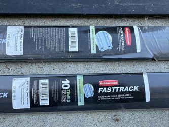 84” Rubbermaid FastTrack steel garage rail