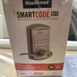 Kwikset SmartCode 917 Satin Nickel Keypad Door Handle