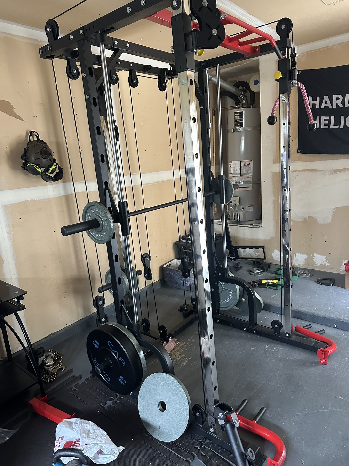 Squat Rack With Cables And Weights