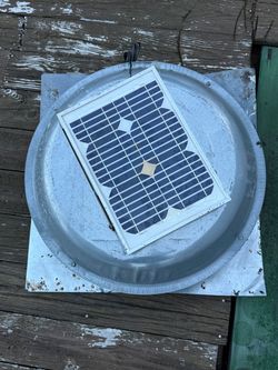 Galvanized Solar powered Attic Fan